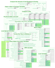 MoneyToys Web Calculators screenshot